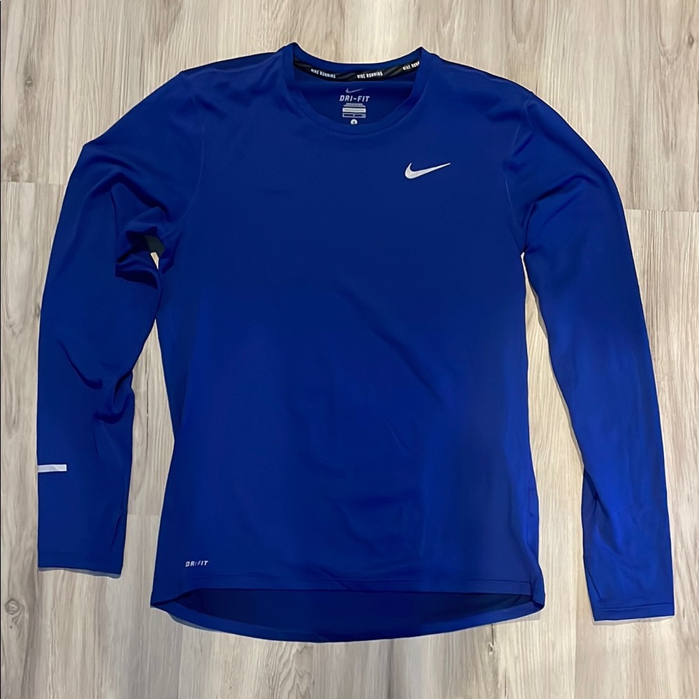Nike Running Dri-FIT Blue Long Sleeve Shirt